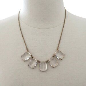 J CREW Glass Crystal statement necklace